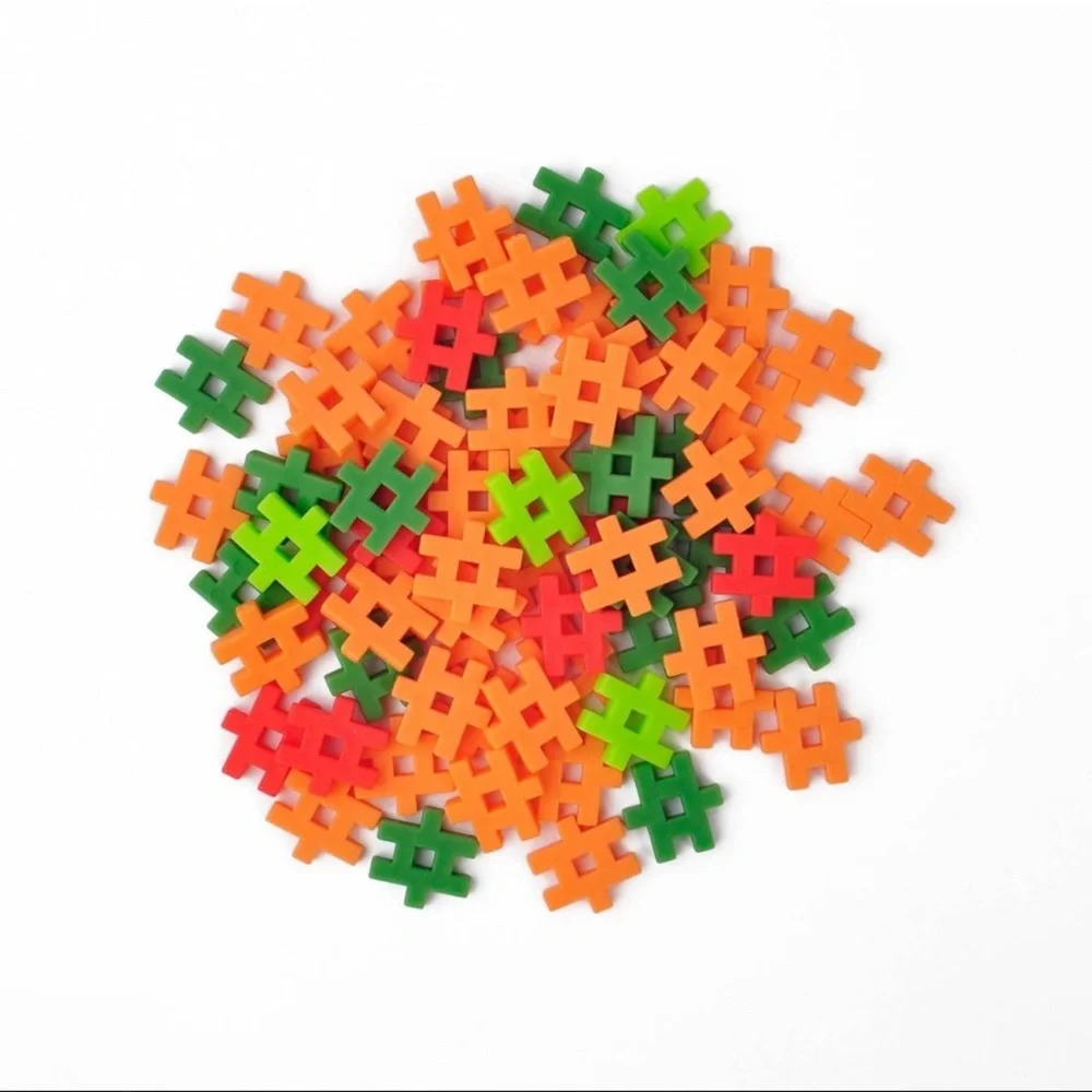 New! Lot of 5 Carrot Building Blocks Sets Multicolor Target Bullseye Playground